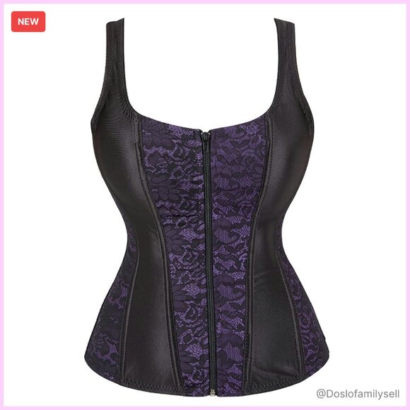 Gothic Corset Bustier Vintage Steampunk Costume Elegant Hourglass Silhouette